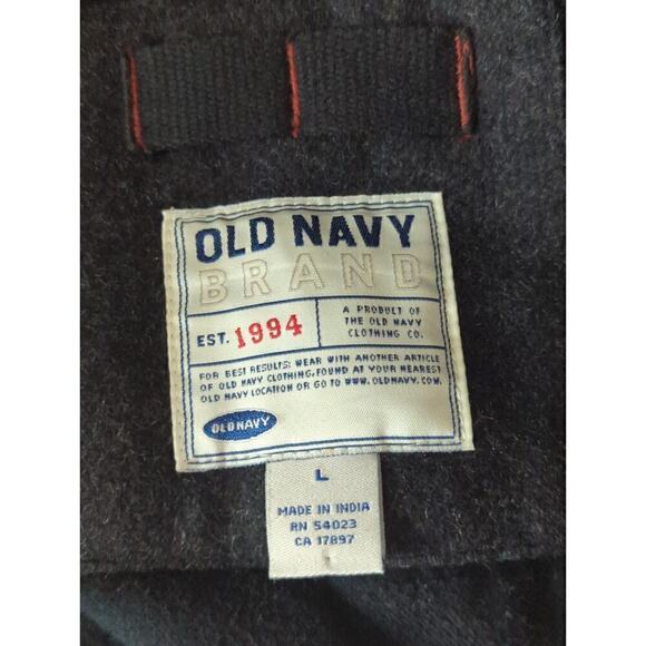 Old Navy Men's Solid Long Sleeve Full Zip Winter Jackets Dark Gray Size Large - Picture 8 of 9